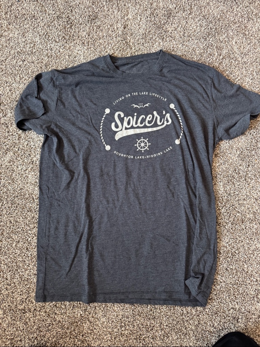 Spicer's Charcoal Gray Graphic Tee - XL